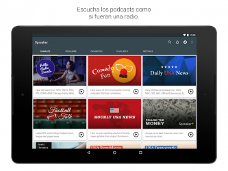 Screenshot 7 Spreaker Podcast Player - Escucha podcasts gratis android