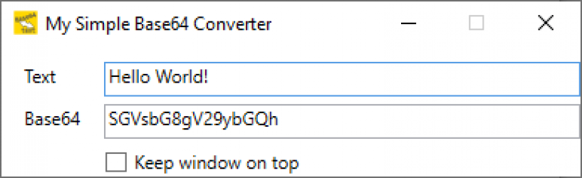 Captura 1 My Simple Base64 Converter windows