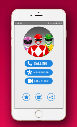Screenshot 8 Video llamada de superhéroes rangers & chat Prank android