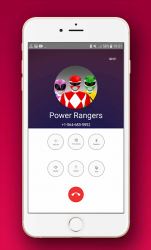 Screenshot 7 Video llamada de superhéroes rangers & chat Prank android