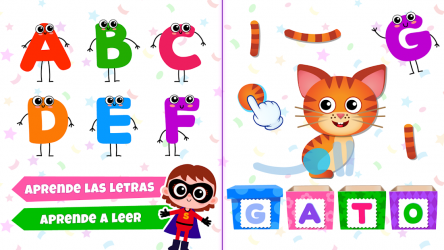 Captura 2 ABC Juegos educativos para niños! Aprender a leer! android