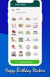 Captura de Pantalla 5 Stickers de Cumpleaños para WhatsAPP android