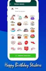 Captura de Pantalla 7 Stickers de Cumpleaños para WhatsAPP android