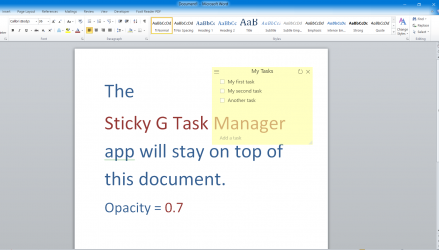 Captura de Pantalla 2 Sticky gTasks - Task Manager windows