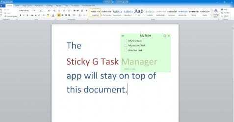 Captura 1 Sticky gTasks - Task Manager windows