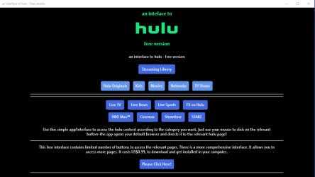 Imágen 7 an interface to hulu - free version windows