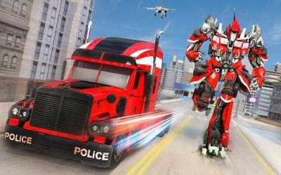 Screenshot 11 Indian Police Robot Transform Truck android