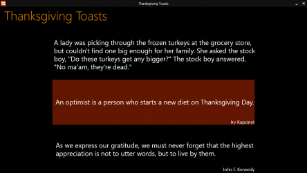 Screenshot 1 Thanksgiving Toasts windows