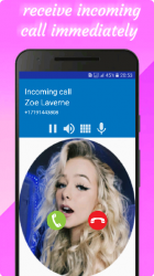Captura de Pantalla 3 Zoe Laverne Call You: Fake Video Call android