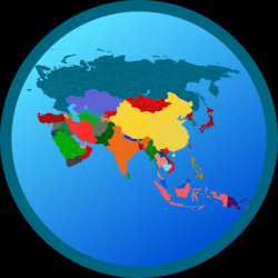 Screenshot 1 Mapa Azji Free android