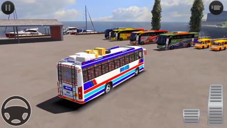 Captura de Pantalla 9 Indian bus city driving: new bus driving games 3d android