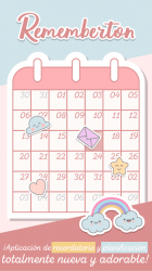 Screenshot 2 Rememberton: Calendario Kawaii android