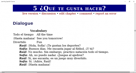 Captura de Pantalla 2 Learning Spanish Course windows