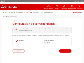 Captura de Pantalla 9 Santander Tablet Empresas android