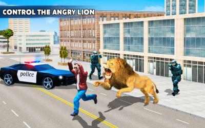 Screenshot 6 león enojado ataque ciudad juegos animales salvaje android