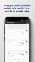 Screenshot 2 ecoPayz - Servicios de pagos seguros android