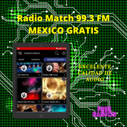 Captura de Pantalla 12 Radio Match 99.3 FM MEXICO GRATIS android