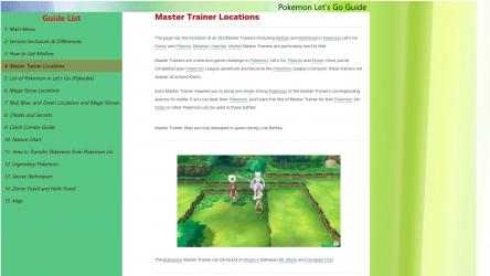 Captura de Pantalla 8 Pokemon Let's Go Guides windows