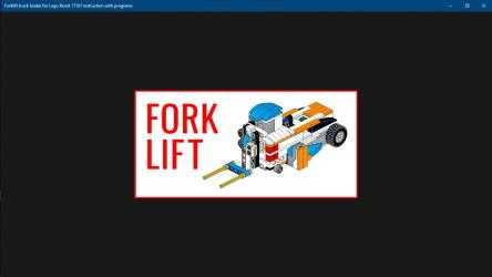 Screenshot 1 Forklift truck loader for Lego Boost 17101 instruction with programs windows