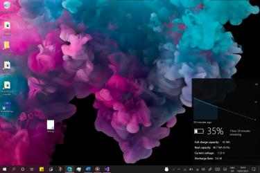 Captura 2 Fluent Flyouts Battery (Preview) windows
