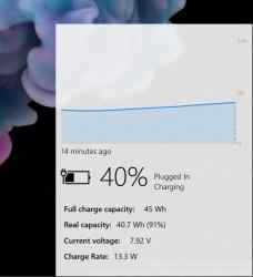 Captura 1 Fluent Flyouts Battery (Preview) windows