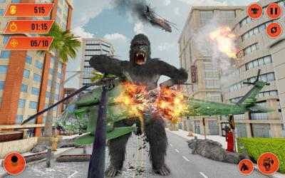 Captura de Pantalla 6 Gorilla City Rampage: Angry Animal Attack Game android