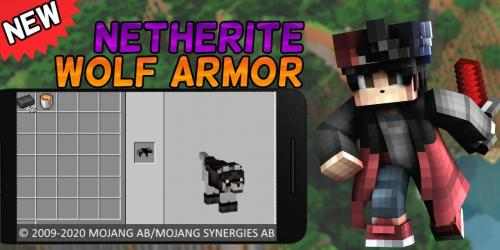 Captura de Pantalla 8 Nethrite Armored Wolf Mod for MCPE [Nether Wolf] android