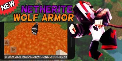 Captura 10 Nethrite Armored Wolf Mod for MCPE [Nether Wolf] android