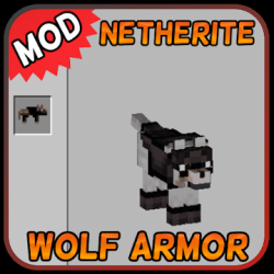 Screenshot 1 Nethrite Armored Wolf Mod for MCPE [Nether Wolf] android