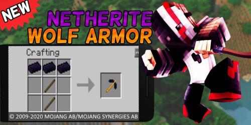 Captura de Pantalla 13 Nethrite Armored Wolf Mod for MCPE [Nether Wolf] android