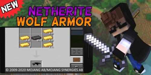 Imágen 3 Nethrite Armored Wolf Mod for MCPE [Nether Wolf] android