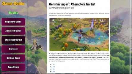 Captura de Pantalla 8 Guide Genshin Impact Games windows