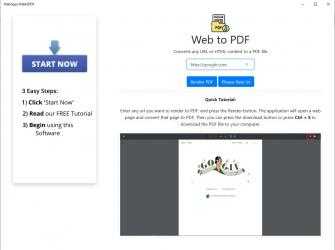 Captura de Pantalla 1 HTML to PDF - Free! windows