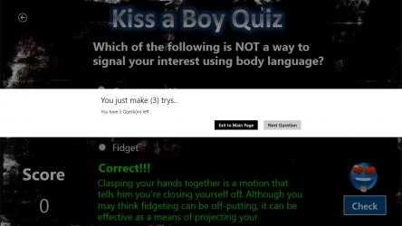 Screenshot 4 kiss quiz windows