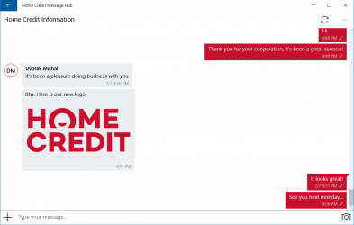 Captura de Pantalla 3 Home Credit Message Hub windows