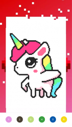 Screenshot 5 Unicorn Art Pixel - Color By Number android