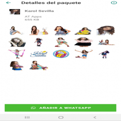 Captura de Pantalla 4 Karol Sevilla Stickers android