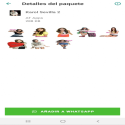 Captura de Pantalla 3 Karol Sevilla Stickers android