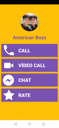 Screenshot 2 American Boys Fake Video Call Chat android