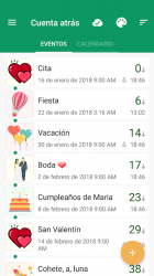 Screenshot 2 Cuenta atrás, Widget de días, Cuentas Regresivas android