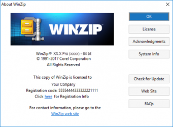 Screenshot 1 WinZIP windows