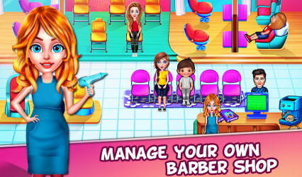 Captura de Pantalla 3 My Barber Shop - Hairstylist Fashion Salon Game android