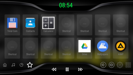 Imágen 4 Black V3 - theme for CarWebGuru Launcher android