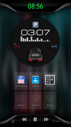 Captura 6 Black V3 - theme for CarWebGuru Launcher android