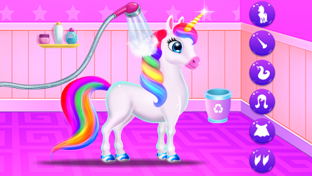Captura de Pantalla 2 Rainbow Baby Unicorn Pet android