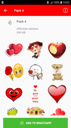 Screenshot 3 Affection stickers - WAStickerApps android
