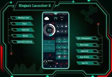 Screenshot 2 Elegant Launcher 2 - 2018, Lanzador gratuito android