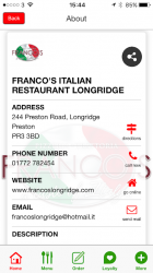 Screenshot 3 Franco's Italian Restaurant android