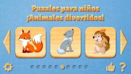 Captura 1 Puzzle para niños - "Animales divertidos", juego completo. windows