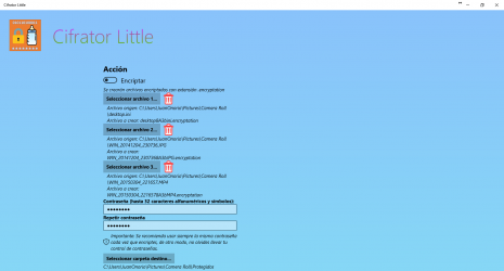 Screenshot 1 Cifrator Little windows